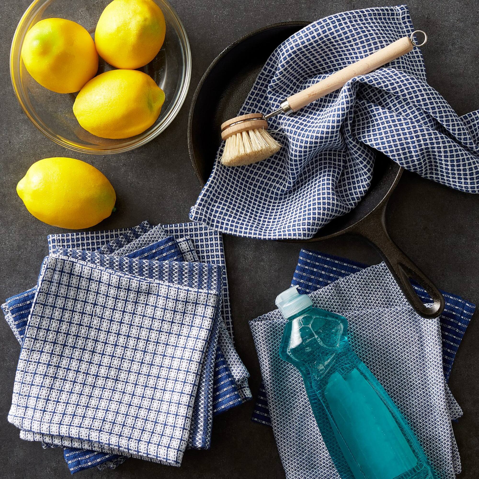 DII® Blue & White Capri Dishcloths, 10ct.